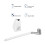 Hanging Golf Toilet Brush, Long Handle, White, 415mm 6