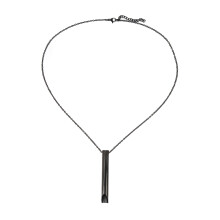 Meditatiefluitje voor bewuste ademhaling, roestvrijstalen fluitje met kogelvormig ontwerp, mindfulness hanger ketting voor stressverlichting en