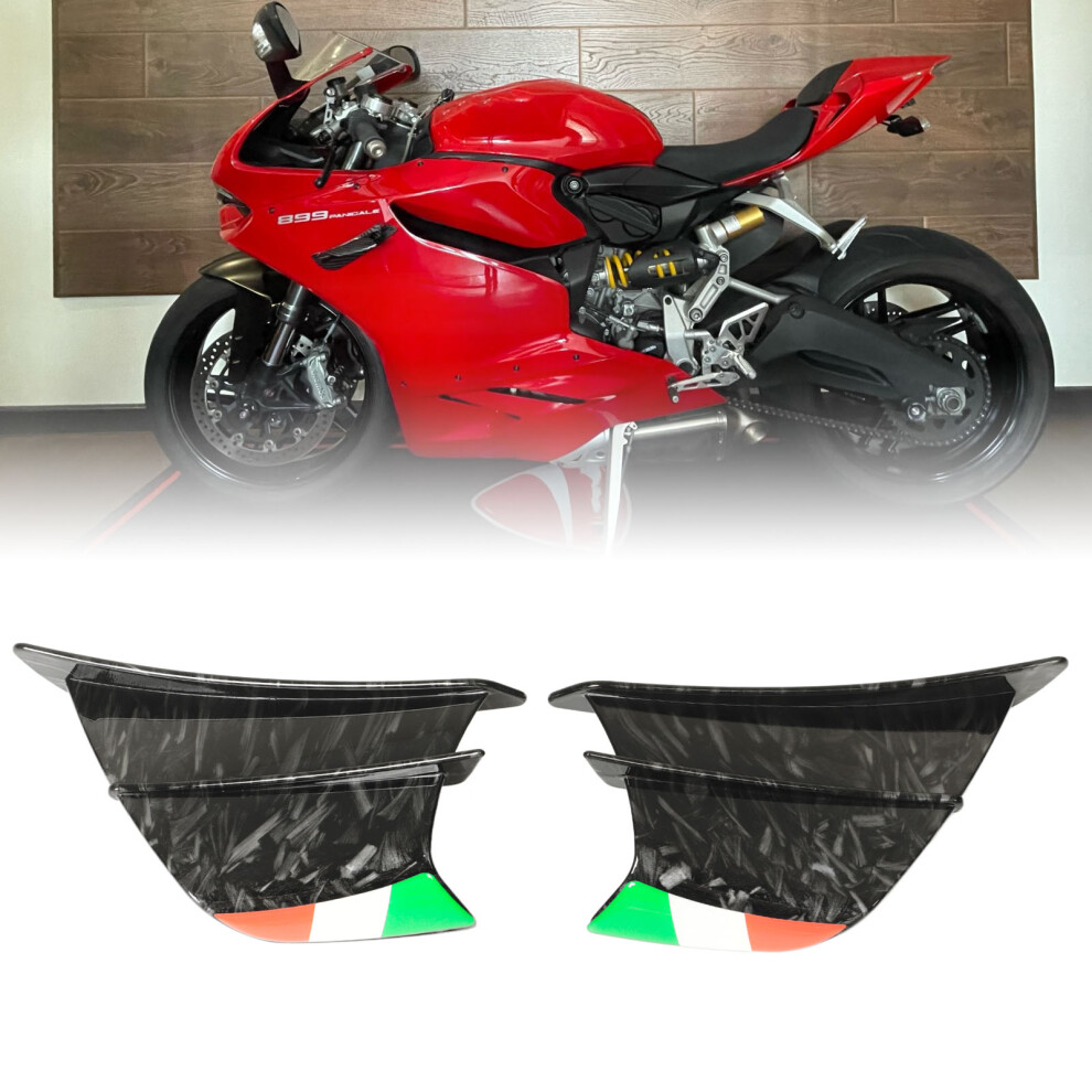 Motorcycle Wing Side Spoiler, Aerodynamic Enhancement For Your R1 R3 R25 Ninja 400 250 Z900 Z1000 Cbr650, Unique Design Solid Plastic Bright Marble 9173940690349