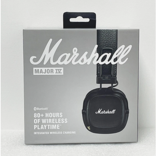Marshall (Black) Marshall Major IV On-Ear Bluetooth Headphone Standard Headphone