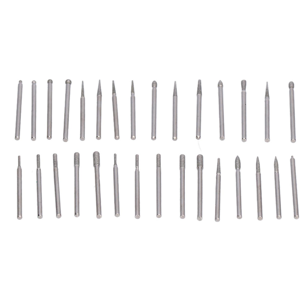 30Pcs Emery Grinding Head Set, 45Mm Carving & Polishing Burrs 6921376743695