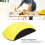 6in Mouse Shape Nylon Foam Sanding Block with Hook & Loop Pad 12