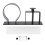 Haartrocknerhalter, Aluminium, platzsparend, 1