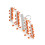 Foldable Plastic Clothes Drying Rack with Clips, 31x19x6cm White/Orange 9