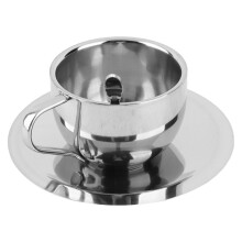 Verbrühungssichere Kaffeetasse aus Edelstahl,