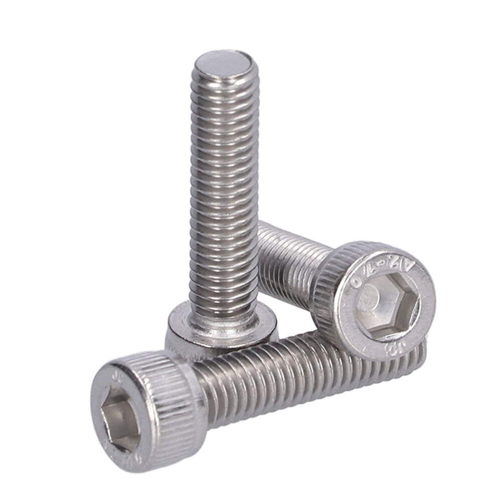 M6 Stainless Steel Bolts 30 Pack A2â70 Hex Socket Cap Din 912 M6x25 Assorted 9481376745961