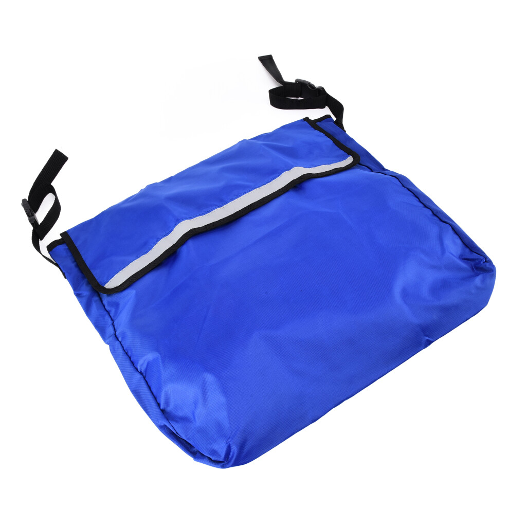 Blue Mobility Scooter Backpack Large Capacity Hanging Wheelchair Storage Bag