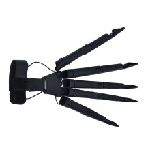 Schwarze gelenkige Fingerverlängerungen für Halloween-Cosplay, 25 cm