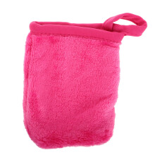 Reusable Makeup Remover Gloves Microfiber Facial Cleansing Mitts WaterOnly EcoFriendly Pink