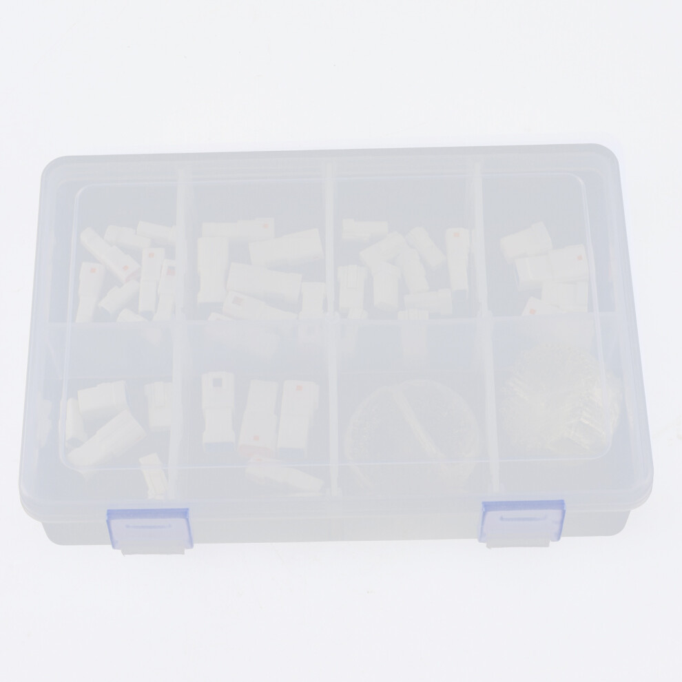 1 Box Of 19 Sets Automotive Connectors Jst02r-Jwpf-Vsle 2/3/4/6/8 Pin Waterproof Connectors Male And Female 6034256849544