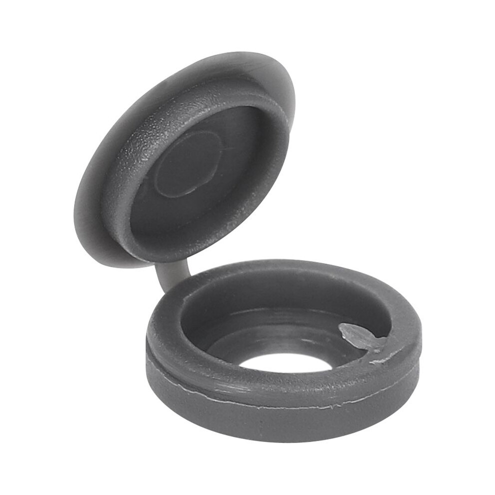 200 Pcs Screw Cap Plastic Hinged Screw Covers Screw Cover Caps Snap- Replacement Screw Decorative Covers (Grey) 6031838115455