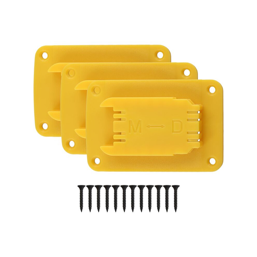 3 Packs Tool Mount For 20V 12V Drill Fit For M18 Tool Holder Hanger (Yellow Lot Of 3) 6032542345022