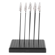 9 x 14 Holes Painting Stand Base with 10Pcs Metal Alligator Clip Stick Modeling Tool Set Toys Hobbies Accessories