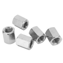 5Pcs M16 Stainless Steel Hex Coupling Nut Set, Rustproof 30mm
