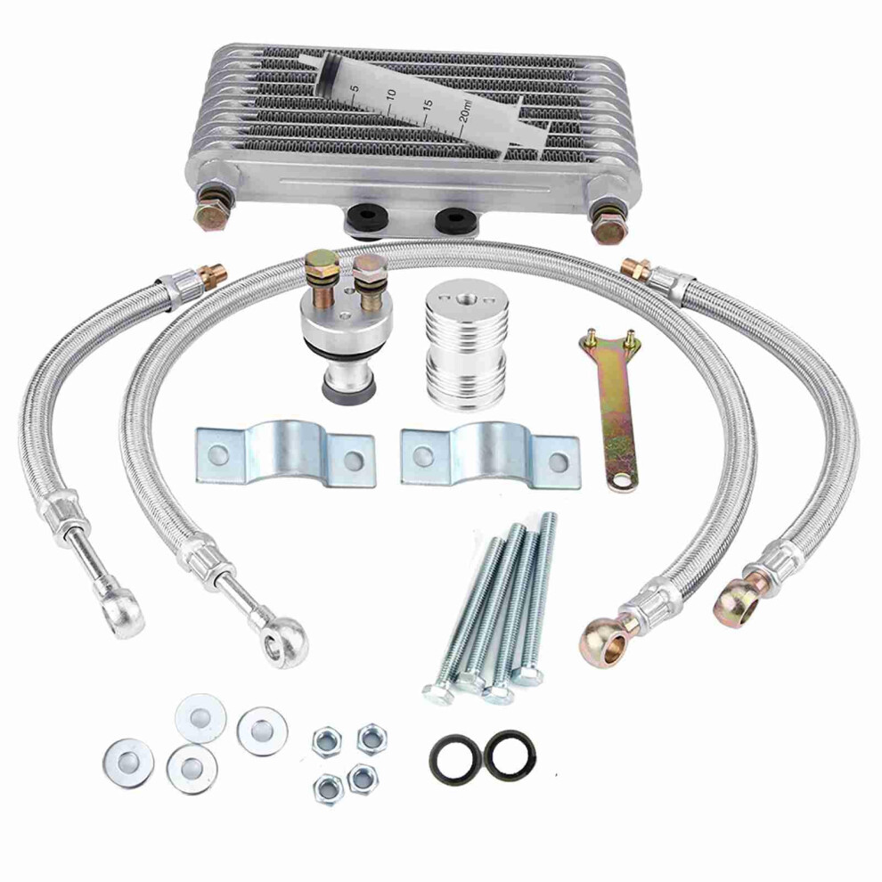 Motorcycle Oil Cooler Kit 125Ml Engine Radiator For Cb Cg Engines Quick Cooling Boosts Power 9187378506516