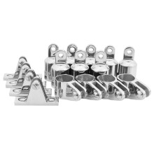 4 Bogen 1 Zoll Bimini Top Boot Edelstahl Armaturen Marine Hardware Set - 16 StüCke Set Von Ss316 7/8 Zoll (22 Mm)