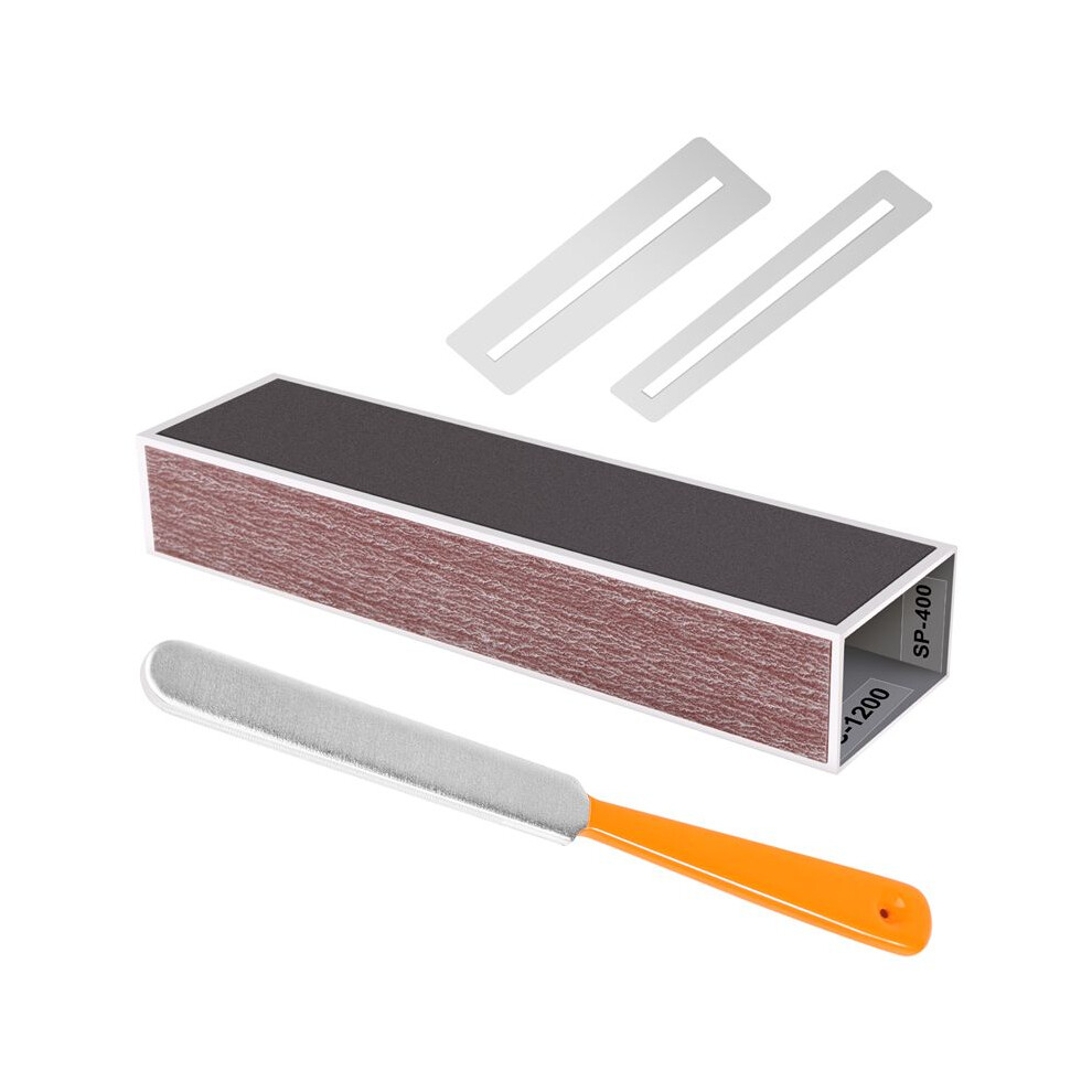 Guitar Fingerboard Luthier Tool - Guitar Fret Crowning Luthier File, Fret Leveling Sanding Leveler And Fingerboard Guard Protectors 4713184348832