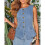 Dames Denim Vest Blauw Vest M 4