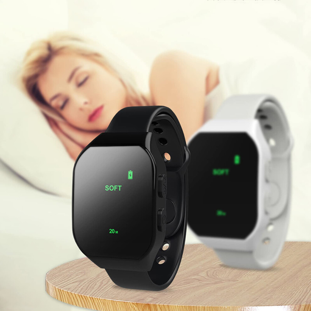 Sleep Aid Wristband Watch Device With Microcurrent Technology For Stress Relief And Improved Sleep, Portable Instrument Black 9382693805317
