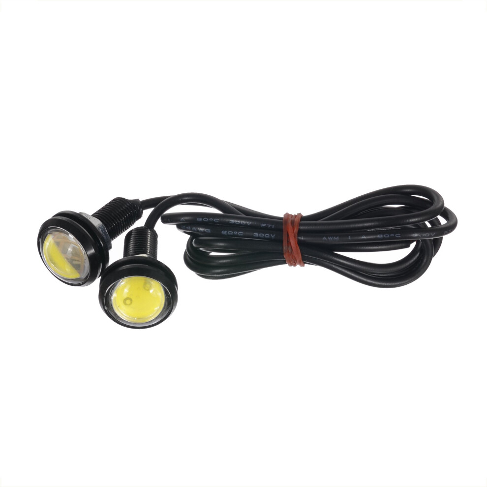 23Mm Led Eagle Eye Car Daytime Running Lights 9W Ultra Bright Waterproof 2Pcs Blue 9187378506721