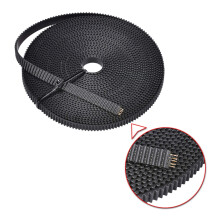 GT2 Timing Belt With Steel Core 2/5M Open 6mm x 5m Black Synchronous Belt Replacement