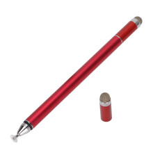 2-in-1 Aluminium-Stift für Touchscreens, Rot