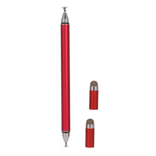 2-in-1 Aluminium-Stift für Touchscreens, Rot 1