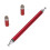2-in-1 Aluminium-Stift für Touchscreens, Rot 9