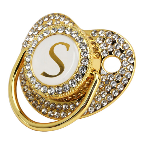Πιπίλα μωρού Bling με κλιπ, εργονομική πιπίλα σιλικόνης με καμπύλο σχεδιασμό, 1
