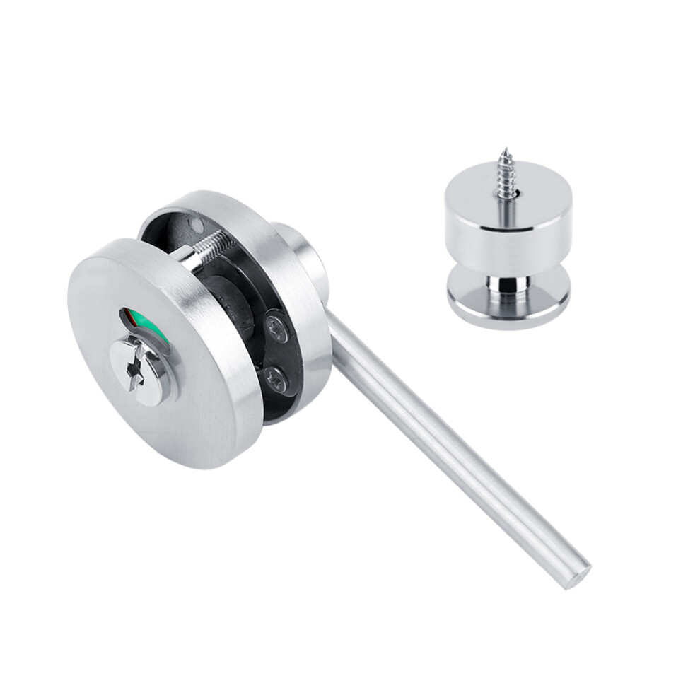 Indicator Door Lock For Public Toilet, Public Toilet Partition Lock Vacant Occupied Bathroom Alloy Latch, Zinc Alloy Material Wear Resisting Features 9358999835044