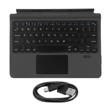 Teclado Bluetooth com touchpad para Surface Go, teclado sem fio com bateria recarregável integrada, capa de teclado ultrafina, portátil e