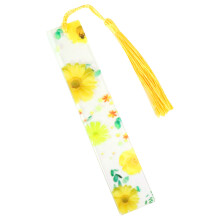 Marcador de página com flor prensada, porta-páginas, marcador de livros feminino, marcador de página em resina com flor seca, marcador de página