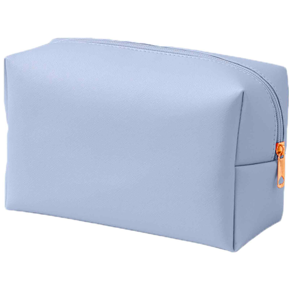 Cosmetic Bag for Women, PU Leather Waterproof Toiletry Bag Minimalism Design Portable Makeup Organizer, Large Capacity Waterproof Cosmetic Pouch for
