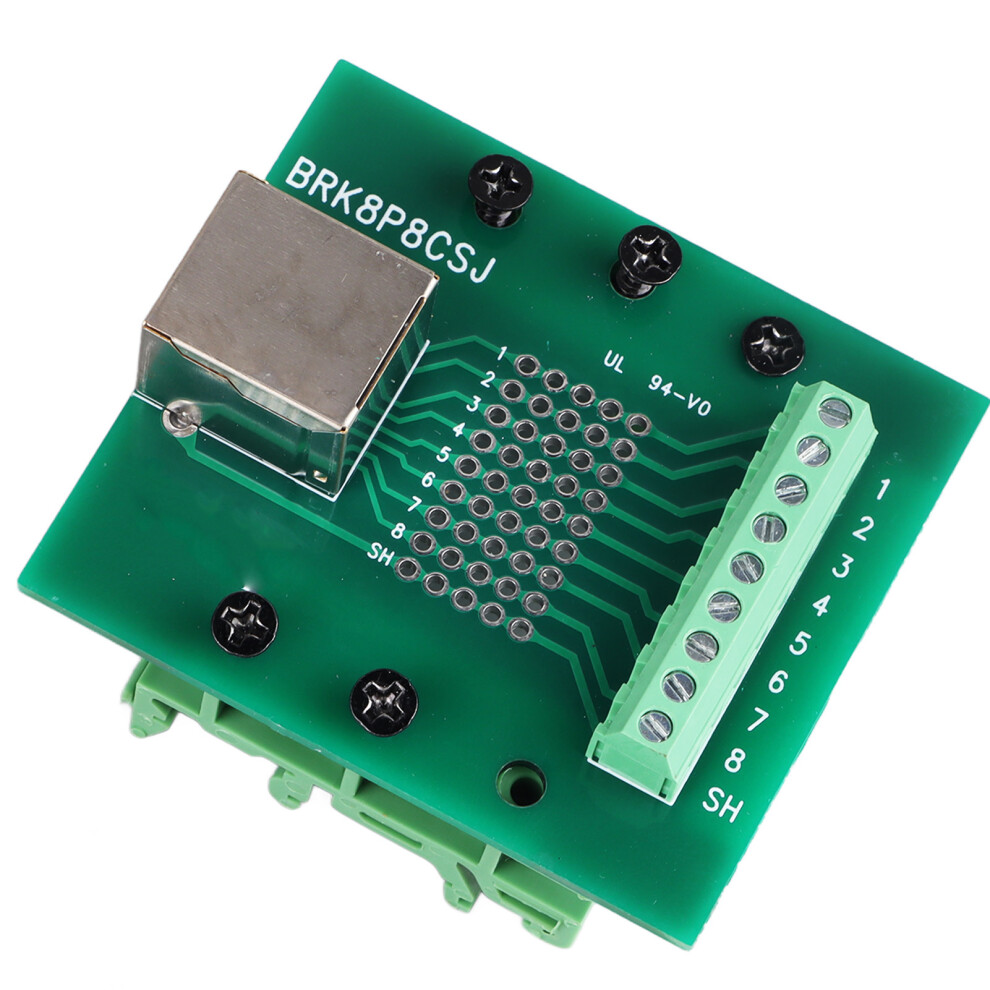 Rj45 Breakout Board Elbow Network Port Converter Terminal Board Brk8p8csj 6901376758738