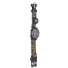 6 in 1 Survival Wrist Watch for Men & Women Outdoor Emergency Gear Camouflage