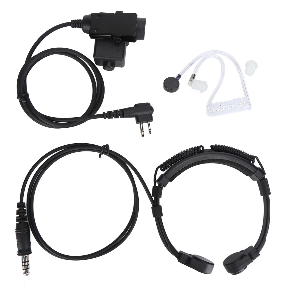 Acoustic Tube Throat Mic Headset, Outdoor Activities Bone Conduction Technology For Discreet Communications, Clear Sound Quality 9138057430899