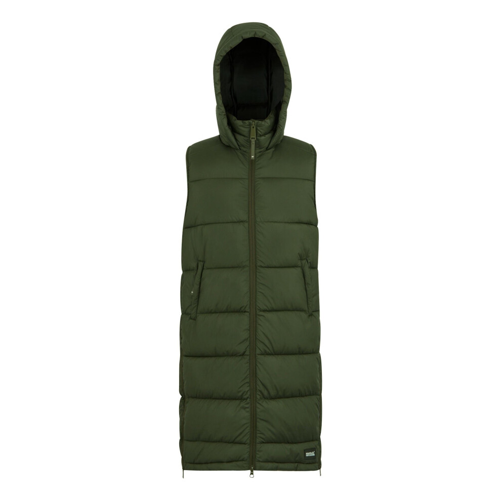 New Regatta Women's (18 Uk, Dark Khaki) / Ganella Long Length Gilet Multicoloured
