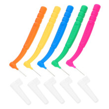 50Pcs Interdental Brushes with Soft Gentle Bristles for Teeth and Gum Care, Travel Case Included