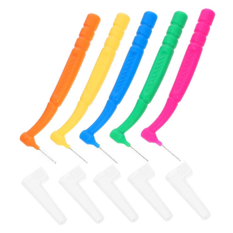 50Pcs Interdental Brushes with Soft Gentle Bristles for Teeth and Gum Care, Travel Case Included