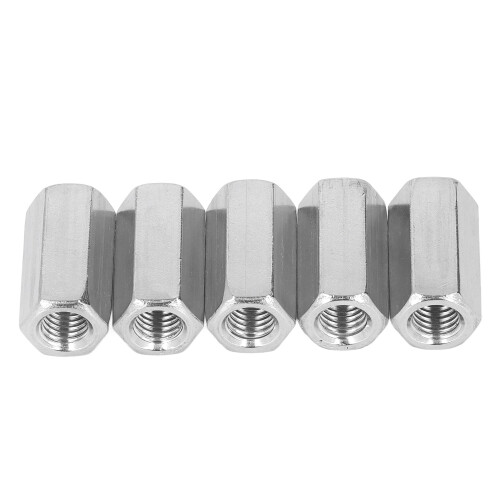 5Pcs Kupplung Mutter Hex 304 Edelstahl Stange 2