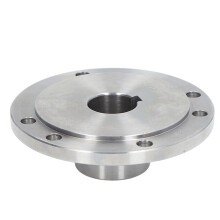 Placa adaptadora de flange para torno, flange de conexão de mandril em aço manganês de alta resistência para mandris K11-125K12-125, anel de