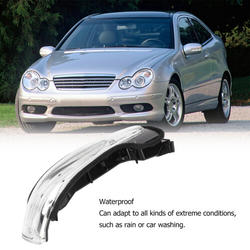 Φλας για Mercedes-Benz C-Class W203, Αντικατάσταση Φλας Καθρέφτη LED ABS με Super Bright LED και 2