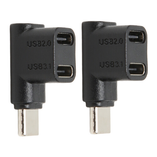 Προσαρμογέας δεξιάς γωνίας USB C USB3.1 Αρσενικό σε θηλυκό επέκτασης με γωνία προς τα