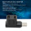 Προσαρμογέας δεξιάς γωνίας USB C USB3.1 Αρσενικό σε θηλυκό επέκτασης με γωνία προς τα 7