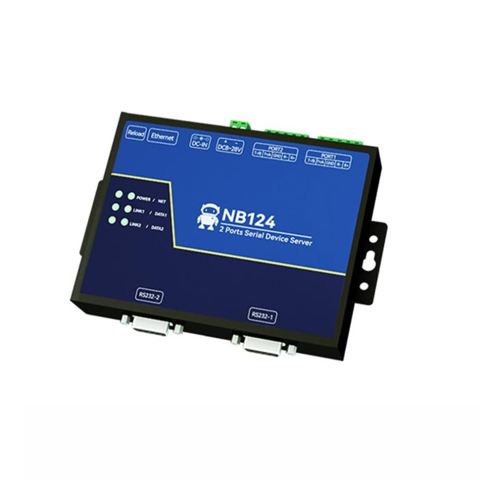 2 Channel Serial To Ethernet Converter Rs485 Rs232 Rs422 Modbus Tcp Rtu Mqtt Http Industrial Grade 9347817720303