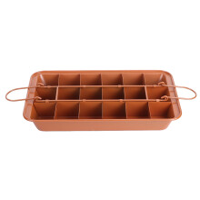 Precut Divider Feature Brownie Baking Pan With Non-Stick Coating And Food Grade High Carbon Steel Ensuring Even Heat Distribution And Easy Cleaning