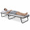Portable Folding Bed Single Guest Camping Cot Z Bed with Mattress Strong 1