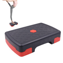 Fitness Platform Aerobic Step For Training, Home Gym Slimming Body Exercises For Adults, Elderly, Red And Black