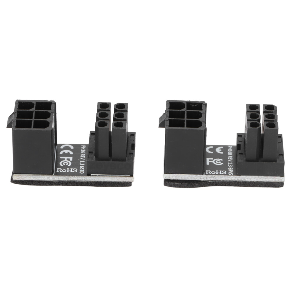 Atx 6Pin Female To 6Pin Male Power Adapter, 180 Degree Angled Power Adapter For Desktop Graphics Cards Change Cable Installation Direction Solve Psu 9169997921550