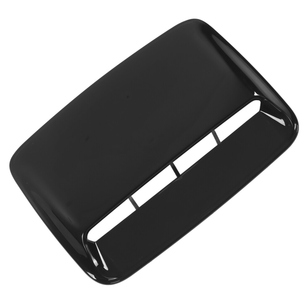 Glossy Bonnet Air Vent Cover 40X28cm - Universal Fit For Cars Black 9351376771300